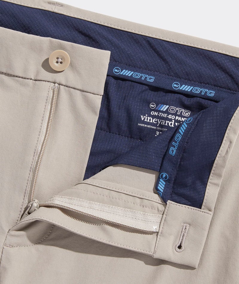 Vineyard Vines بنطال فينيارد فاينز للرجال، على الطريق، كاكي، 34/30 - Image 4